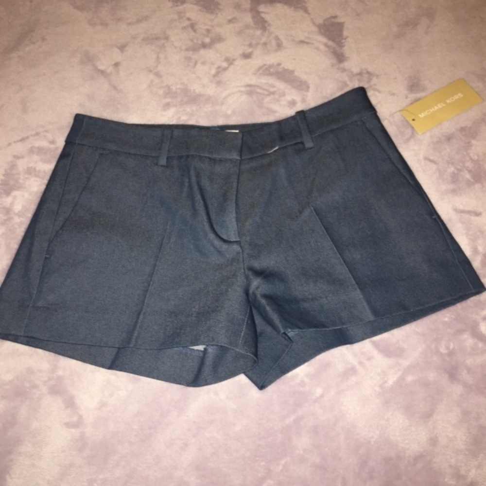 Michael Kors Dark Chambray Shorts